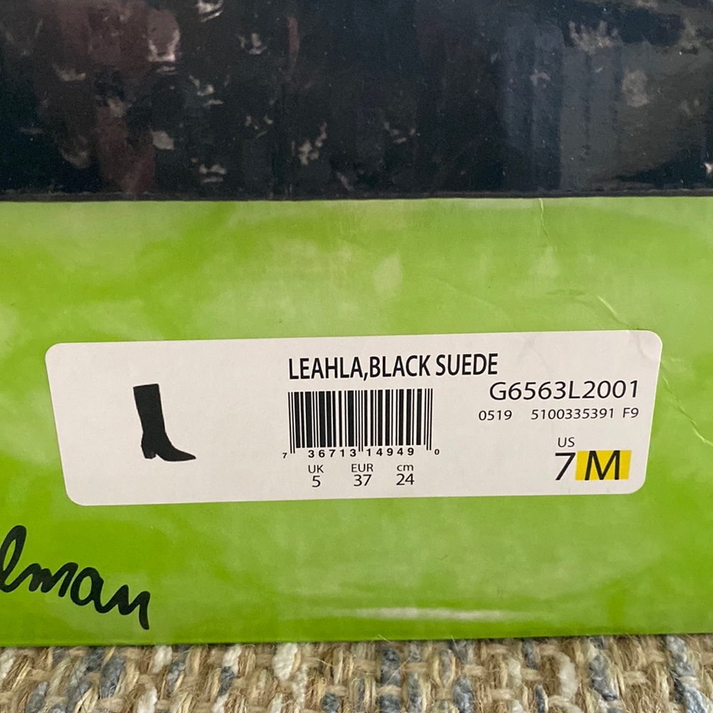 Leahla Black Suede Boots